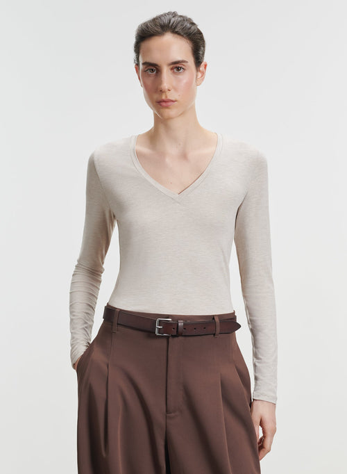 Viskose- und Elastan-T-Shirt - MAJESTIC FILATURES