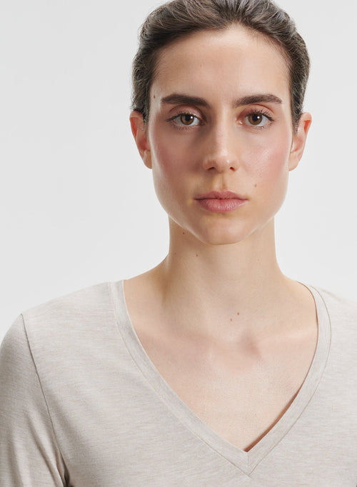 Viskose- und Elastan-T-Shirt - MAJESTIC FILATURES
