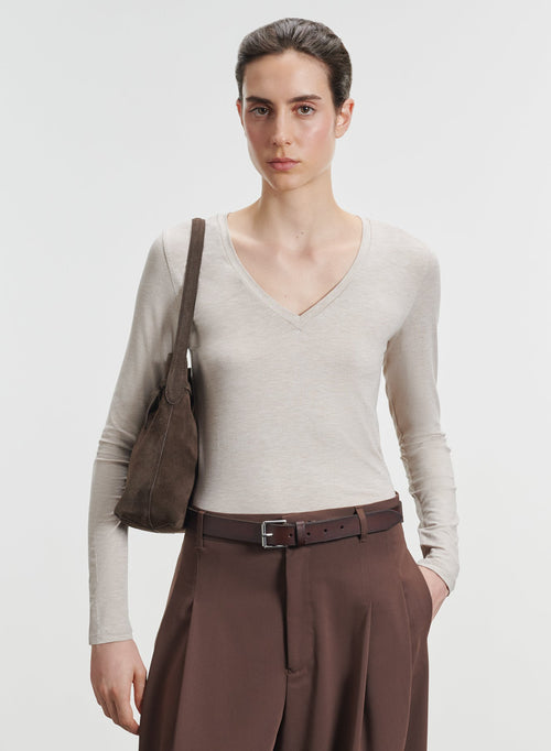 Viskose- und Elastan-T-Shirt - MAJESTIC FILATURES