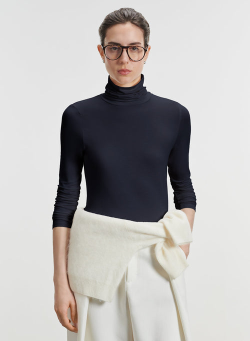 Camiseta de viscosa y elastano - MAJESTIC FILATURES