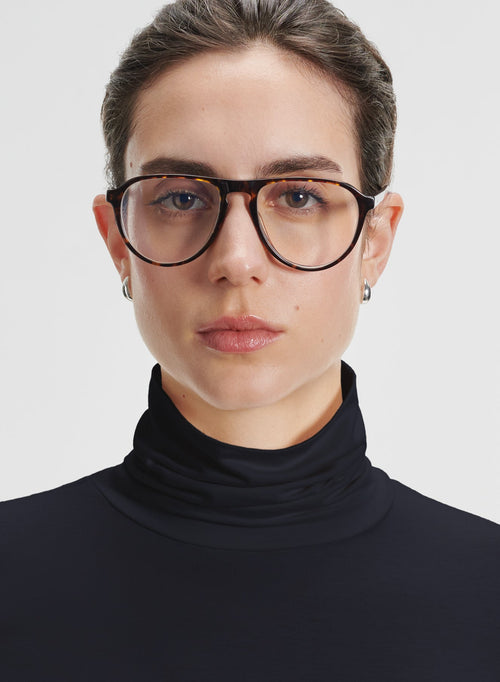 Camiseta de viscosa y elastano - MAJESTIC FILATURES