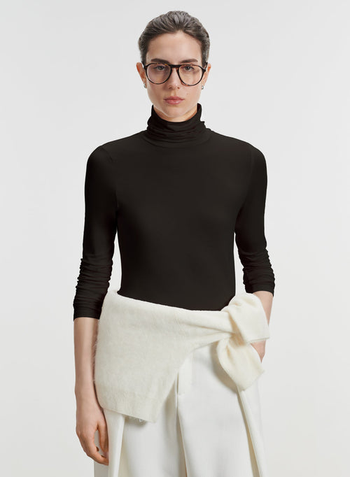 Camiseta de viscosa y elastano - MAJESTIC FILATURES