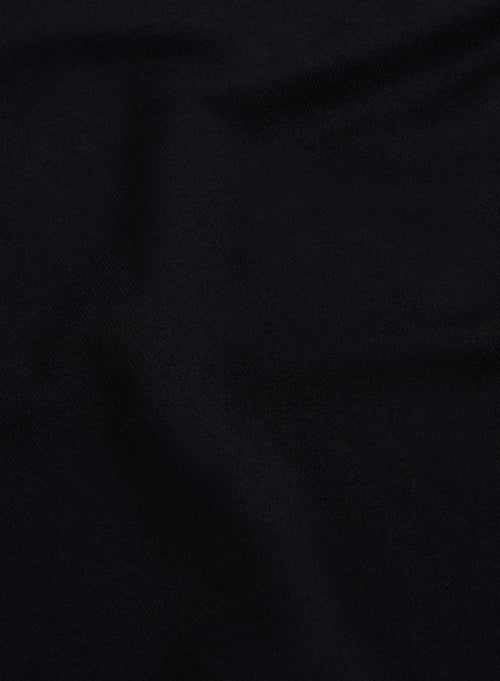 Camiseta negra oversize de viscosa y elastano de manga corta y cuello redondo - MAJESTIC FILATURES