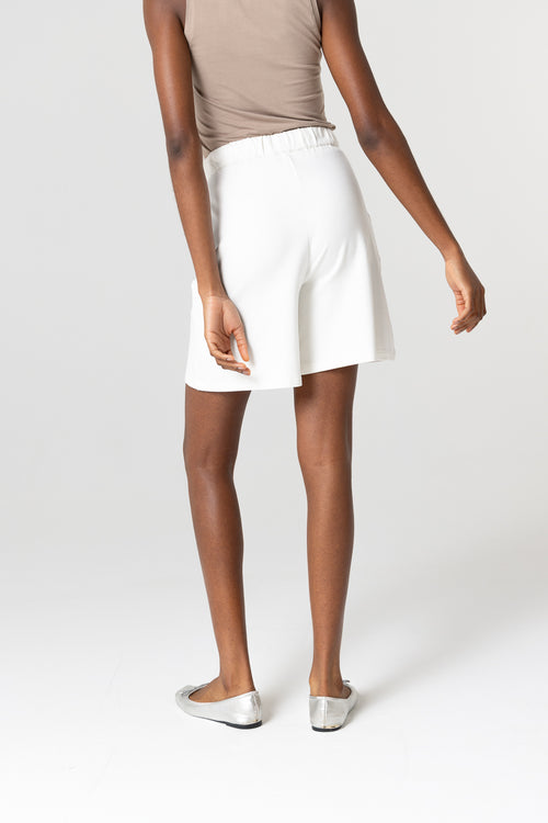 Hose aus Viskose/Elasthan in Weiß - MAJESTIC FILATURES