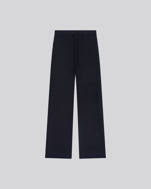 Pantalon Marine avec Poches en Viscose et Élasthanne - MAJESTIC FILATURES