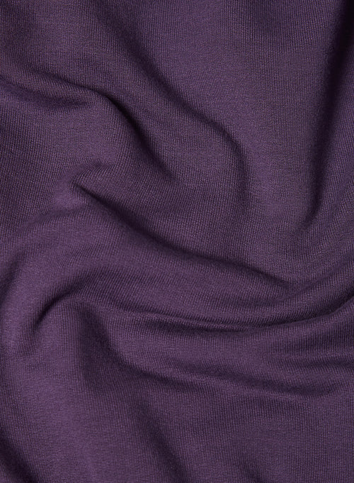 Violette Hose aus Viskose / Elasthan - MAJESTIC FILATURES