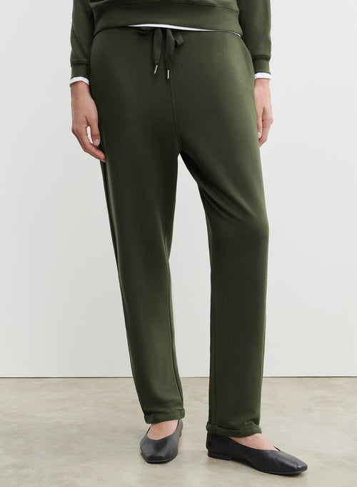 Viscose and elastane trousers - MAJESTIC FILATURES