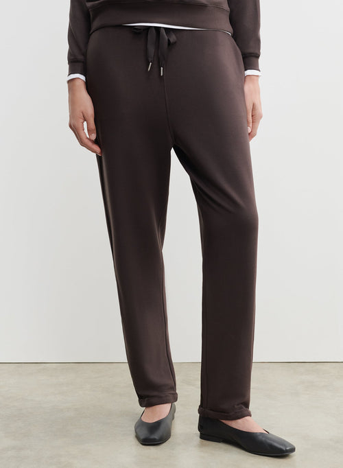 Viscose and elastane trousers - MAJESTIC FILATURES