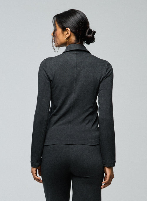 Veste Gris Veste Manches Longues en Viscose / Elasthanne - MAJESTIC FILATURES