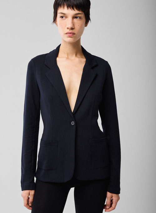 Chaqueta Marino Mangas Largas en Viscosa / Elastano - MAJESTIC FILATURES