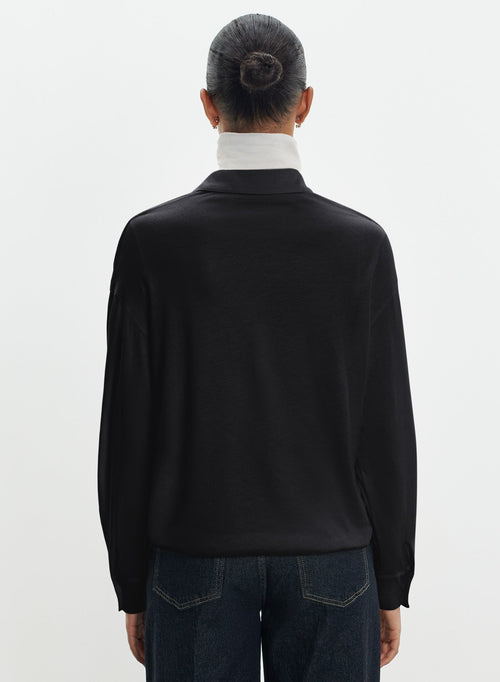 Chemise en coton et cachemire - MAJESTIC FILATURES