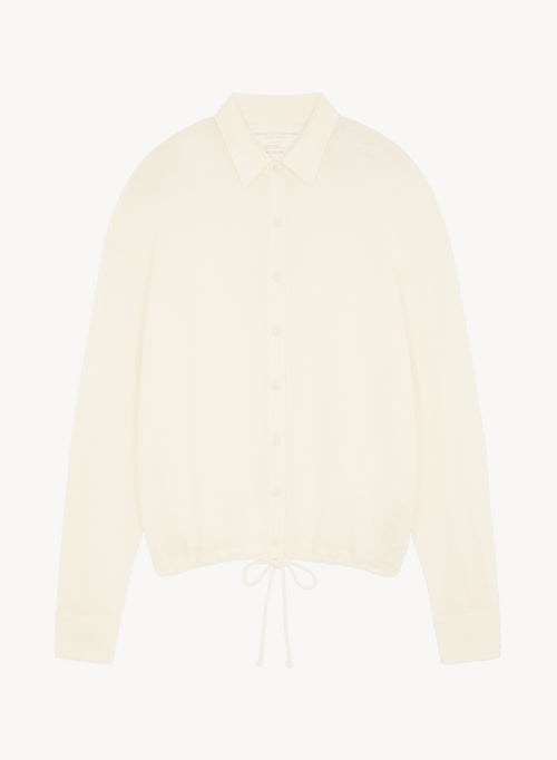 Shirt in cotton and cashmere - MAJESTIC FILATURES