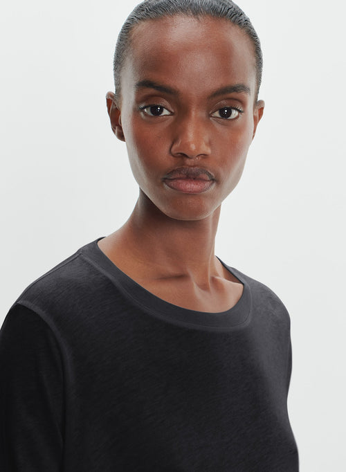 T-shirt en coton et cachemire - MAJESTIC FILATURES