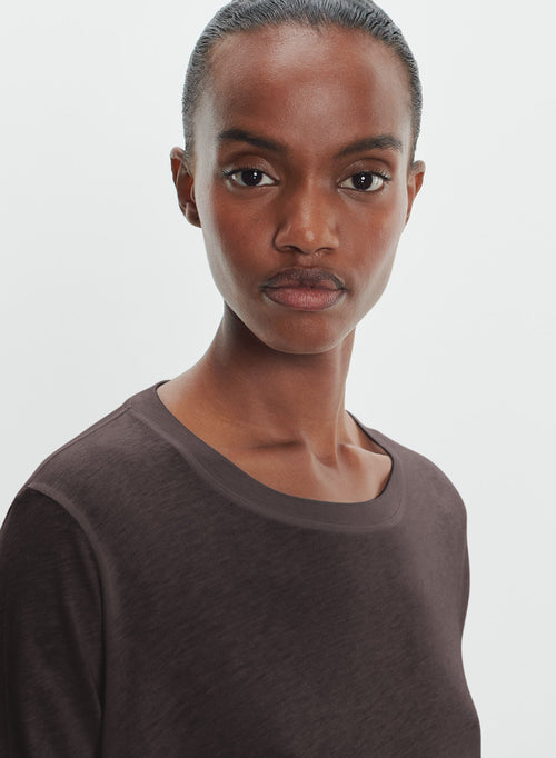 T-Shirt aus baumwolle und kaschmir - MAJESTIC FILATURES