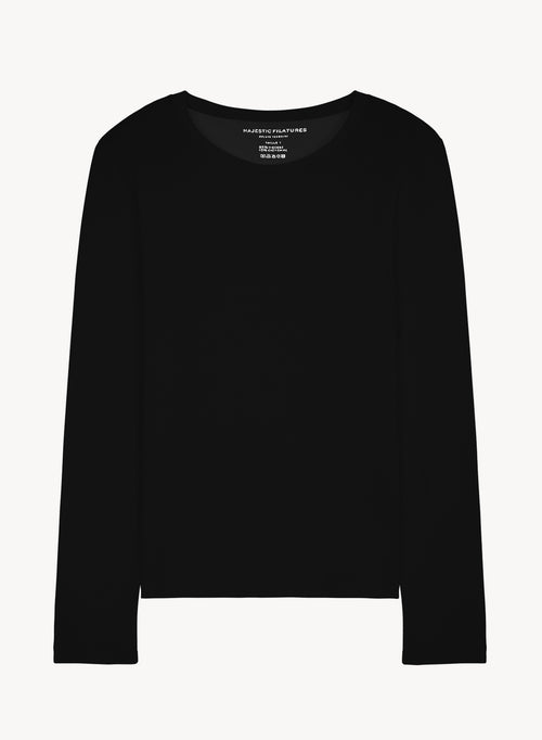 Baumwolle- und Kaschmir-T-Shirt - MAJESTIC FILATURES