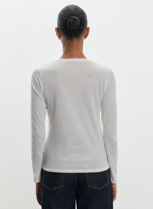 T-shirt en coton organique et cachemire - MAJESTIC FILATURES