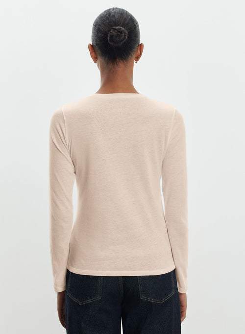 T-shirt in organic cotton and cashmere - MAJESTIC FILATURES