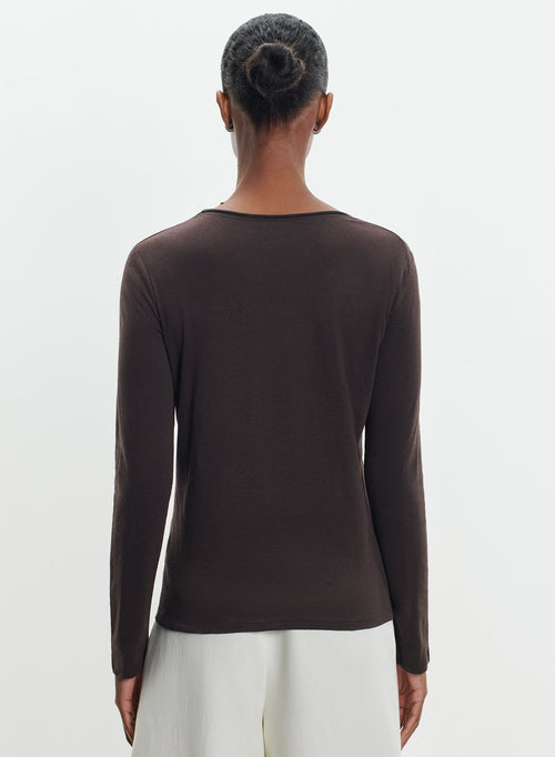 Organic cotton and cashmere t-shirt - MAJESTIC FILATURES