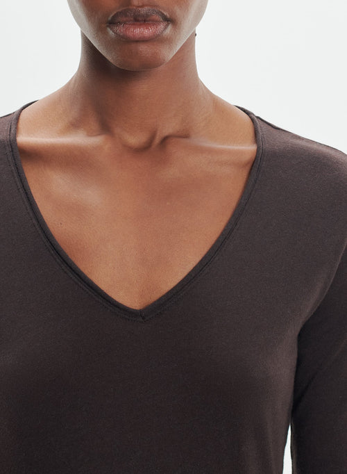 Organic cotton and cashmere t-shirt - MAJESTIC FILATURES