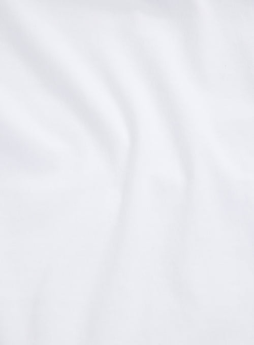T-shirt Blanc Col Rond Manches Courtes en Deluxe Coton - MAJESTIC FILATURES
