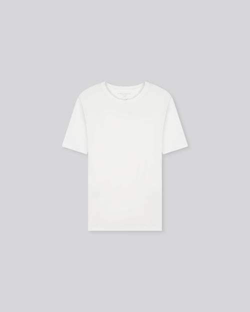 Julien T-Shirt Rundhalsausschnitt kurzen Ärmeln aus Deluxe-Baumwolle - MAJESTIC FILATURES