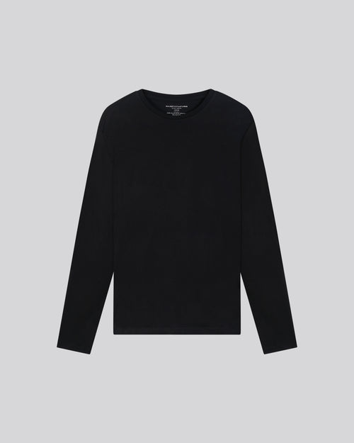 James Deluxe Cotton long sleeve round neck T-shirt - MAJESTIC FILATURES