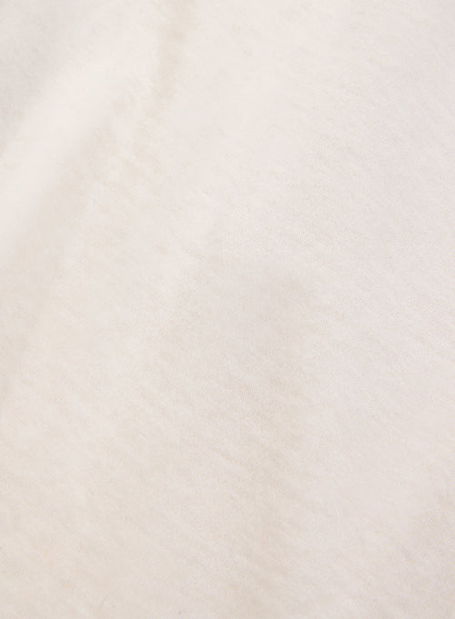 Blazer Jacket Ecru Long Sleeve in Cotton and Cashmere - MAJESTIC FILATURES