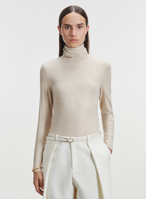 Viscose and elastane T-shirt - MAJESTIC FILATURES