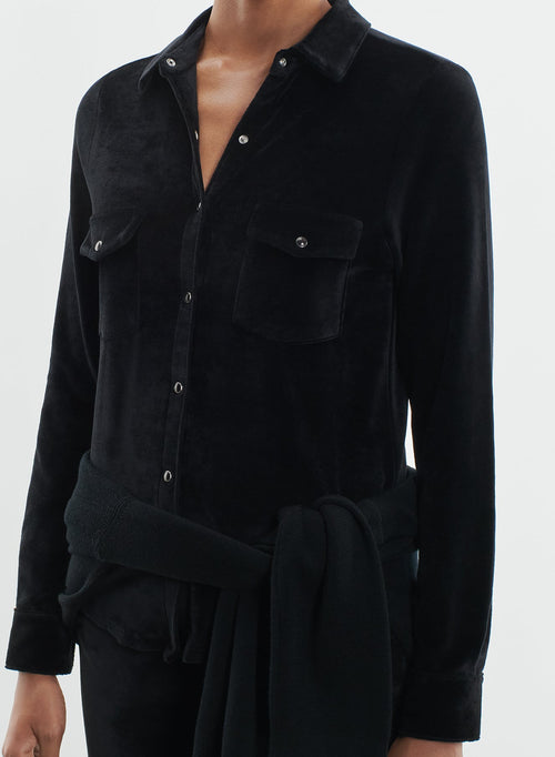 Chemise en coton organique, modal et élasthanne - MAJESTIC FILATURES