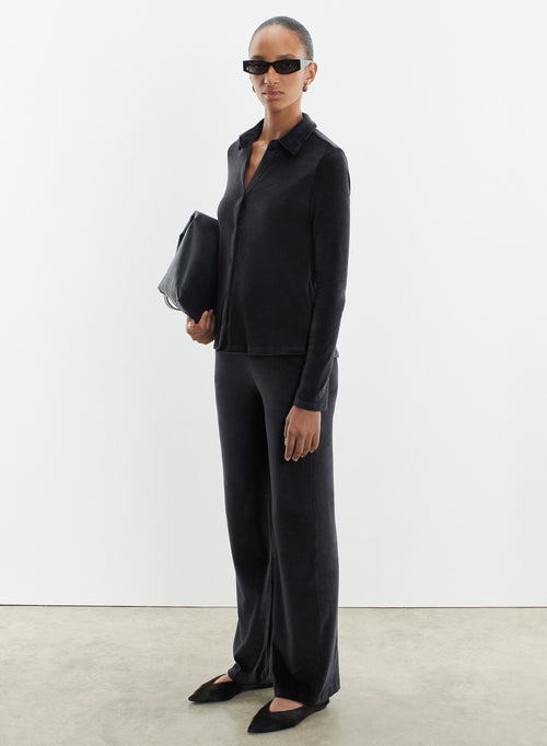 Pantalon en coton organique, modal et élasthanne - MAJESTIC FILATURES