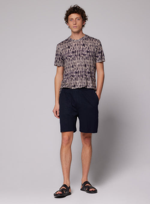 Shorts Marine Col N/A Manches N/A en Lin - MAJESTIC FILATURES