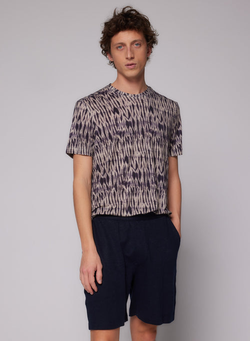 Shorts Marine Col N/A Manches N/A en Lin - MAJESTIC FILATURES