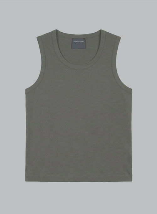 Débardeur Jungle Col Rond Sans Manches en Coton / Elasthanne - MAJESTIC FILATURES