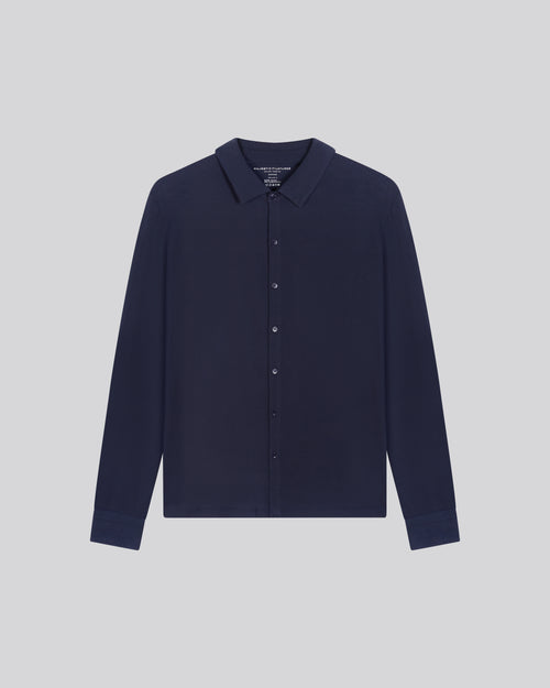 Chemise Marine Manches Longues - MAJESTIC FILATURES