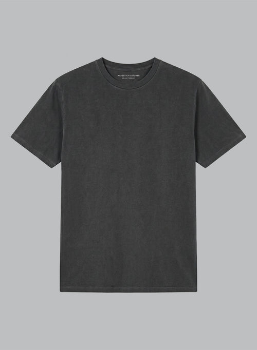 T-shirt Mésange Col Rond Manches Courtes en Coton organique / Elasthanne - MAJESTIC FILATURES