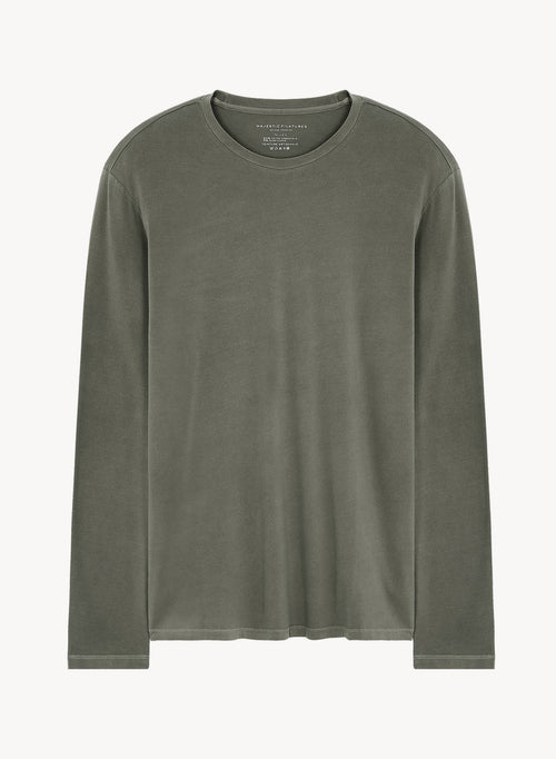 T-Shirt aus Bio-Baumwolle und Elastan - MAJESTIC FILATURES