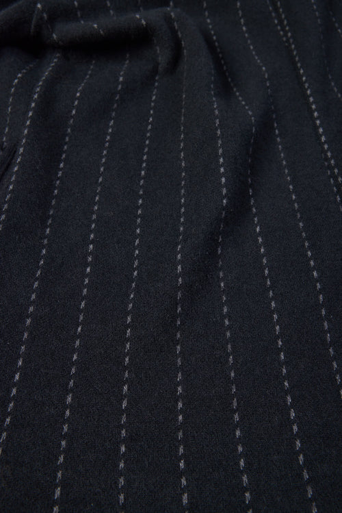 Schwarze Langarmjacke aus Wolle©und Baumwolle - MAJESTIC FILATURES