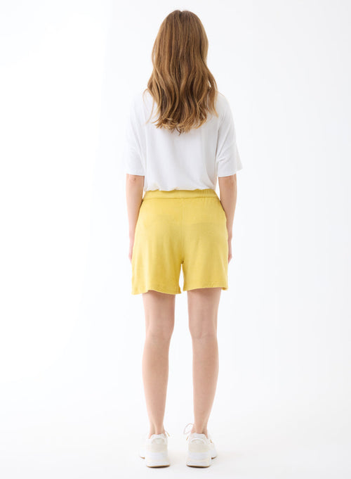 Shorts Jaune Or en Coton / Modal - MAJESTIC FILATURES
