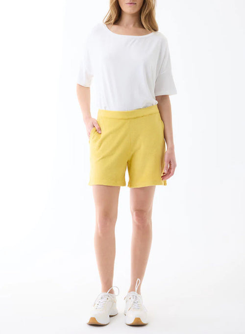 Shorts Jaune Or en Coton / Modal - MAJESTIC FILATURES
