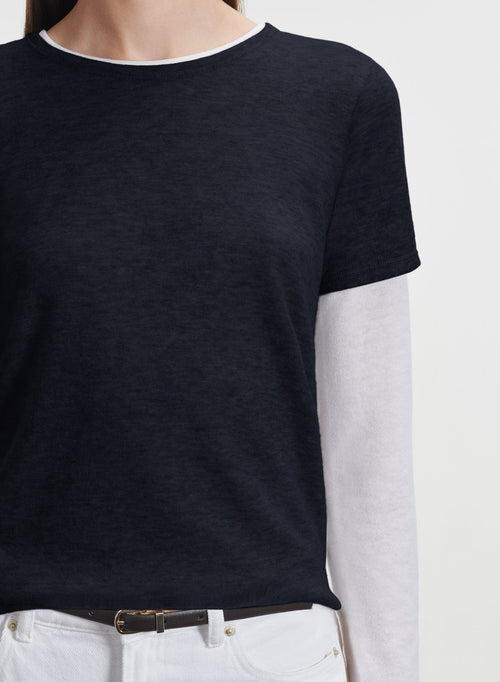 T-shirt en cachemire - MAJESTIC FILATURES