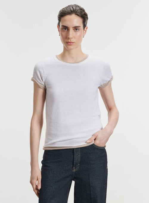 Kaschmir-T-Shirt - MAJESTIC FILATURES