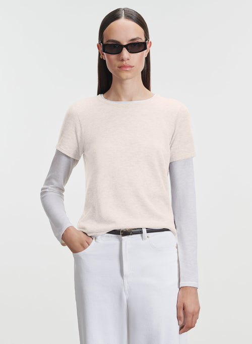 Kaschmir-T-Shirt - MAJESTIC FILATURES