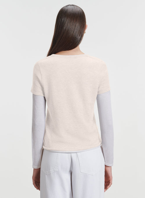 Kaschmir-T-Shirt - MAJESTIC FILATURES