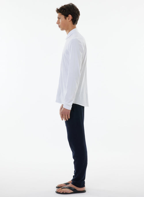 Chemise Blanche Manches Longues en Coton organique - MAJESTIC FILATURES