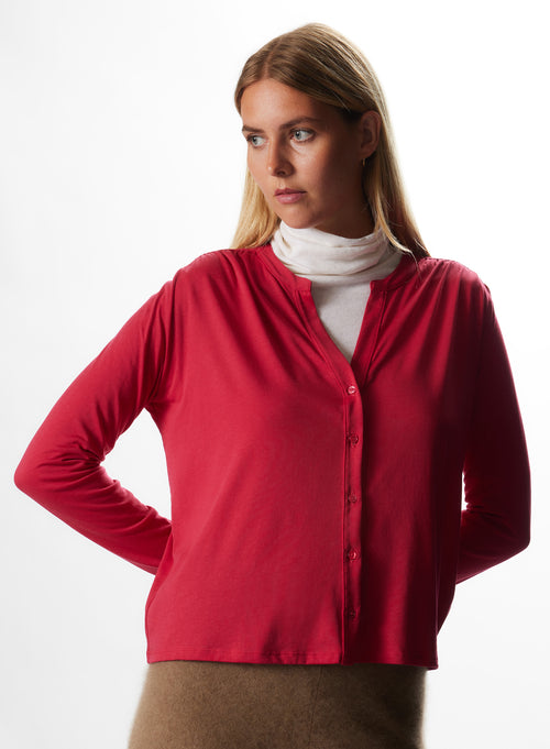 "Camiseta de manga larga de Lyocell / Algodón" - MAJESTIC FILATURES