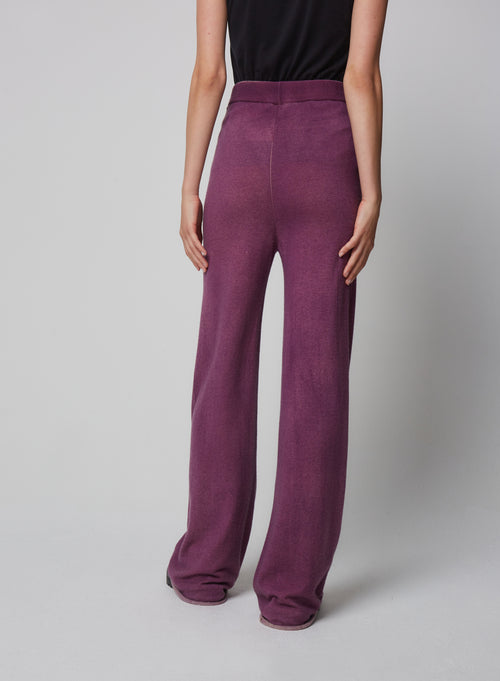 Pantalon Violet en Cachemire - MAJESTIC FILATURES