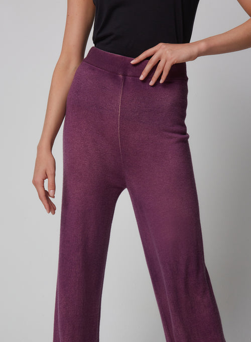 Pantalon Violet en Cachemire - MAJESTIC FILATURES