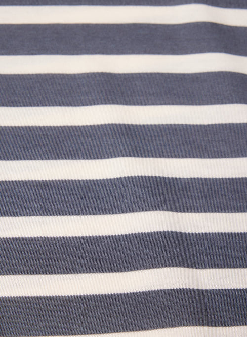 "Camiseta cuello redondo de manga larga de Lyocel/Tencel/ Algodón" - MAJESTIC FILATURES