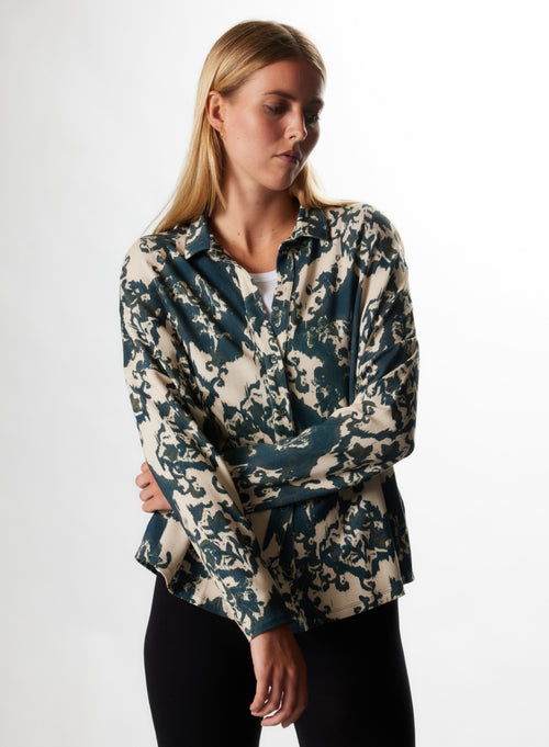 Chemise Haute mer Manches Longues en Viscose / Elasthanne - MAJESTIC FILATURES