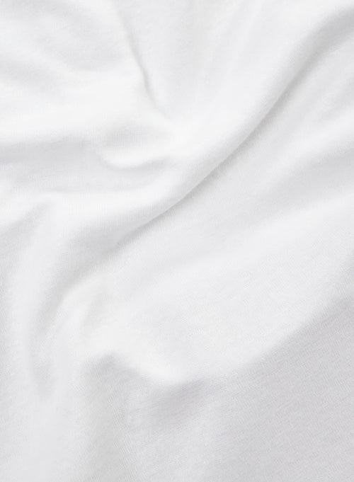 Camisa blanca de manga corta de lino / algodón orgánico - MAJESTIC FILATURES